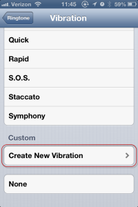 iOS Custom Vibration Alert - Step 4